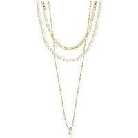 Pilgrim Baker Necklace 3-In-1 Set Gold-Plated