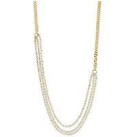 Pilgrim Blink Gold-Plated Crystal Necklace
