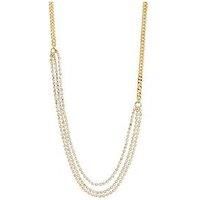 Pilgrim Blink Gold-Plated Crystal Necklace