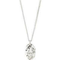 Pilgrim Sun Coin Necklace Silver-Plated