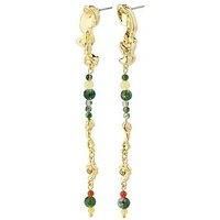 Pilgrim Niya Earrings Multi-Coloured/Gold-Plated