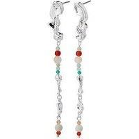 Pilgrim Niya Earrings Multi-Coloured/Silver-Plated