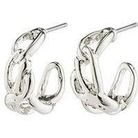 Pilgrim Rani Recycled Earrings Silver-Plated