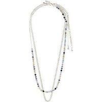 Pilgrim Reign Necklaces, 2-In-1 Set, Silver-Plated