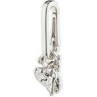 Pilgrim Charm Stone Pendant, Silver-Plated