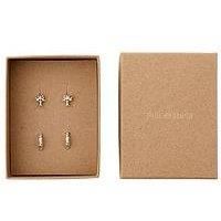 Pilgrim Piper Recycled Gift Set, Earrings 2-In-1 Set, Silver-Plated