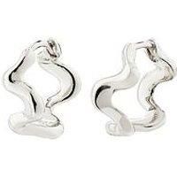 Pilgrim Penelope Recycled Earrings Silver-Plated