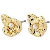 Pilgrim Inaya Recycled Earrings Gold-Plated
