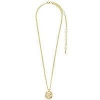 Pilgrim Scottie Coin Necklace Gold-Plated