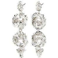 Pilgrim Act Recycled Earrings Silver-Plated