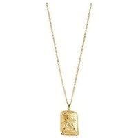 Pilgrim Gemini Zodiac Sign Necklace, Gold-Plated