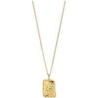 Pilgrim Cancer Zodiac Sign Necklace, Gold-Plated