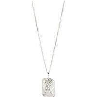 Pilgrim Sagittarius Zodiac Sign Necklace, Silver-Plated