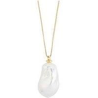 Pilgrim Sky Pearl Necklace Gold-Plated
