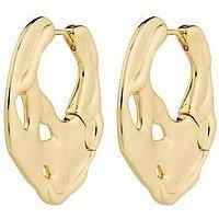 Pilgrim Dawn Hoop Earrings Gold-Plated