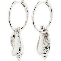 Pilgrim Breeze Hoops Silver-Plated