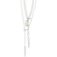 Pilgrim Breeze Necklace 2-In-1 Set Silver-Plated