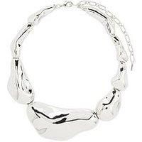 Pilgrim Free Statement Necklace- Silver Plated