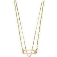Pilgrim Instant Necklace, 2-In-1 Set - Gold Plated
