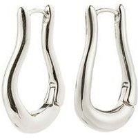 Pilgrim Unfold Hoops - Silver Plated