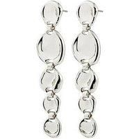 Pilgrim Sparkle Earrings Silver-Plated