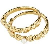Pilgrim Shift Ring Gold-Plated