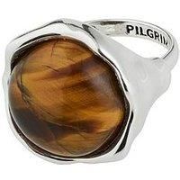 Pilgrim Sense Ring Silver-Plated/Agate