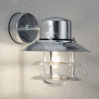 Hot-dipped outdoor wall lamp Blokhus, suspended