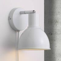 Nordlux Pop Wall Pendant Light Fixture in White - Traditional Lighting Homeware Interior Kitchen Living Room Bedroom - E27, 60W, LED, IP20 - 21.5 x 21.5 x 23 cm; 1.8 Kilograms