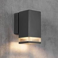 Elm outdoor wall light in a modern angular shape