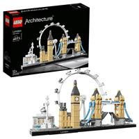LEGO 21034 Architecture London Skyline Model Building Set, London Eye, Big Ben, Tower Bridge Collection, Construction Collectible Gift Idea