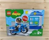LEGO 10900 DUPLO Town Police Bike Building Bricks Set with Policeman Figure, Police Motorcycle Toy for Toddlers