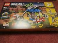LEGO 31095 Creator 3in1 Fairground Carousel Set, Fair Fun Adventures, Space Themed Model