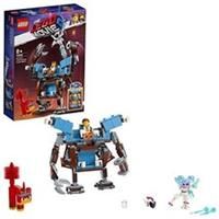 LEGO MOVIE 2 70842 Emmet’s Triple-Decker Couch Mech 2in1 Set with Sweet Mayhem Mini Doll and Rampage Unikitty Figure, multicolour