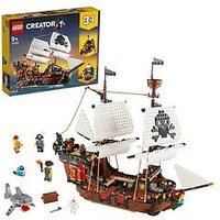 LEGO 31109 Creator 3in1 Pirate Ship, Inn & Skull Island Toy Set