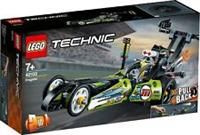 LEGO 42103 Technic Dragster Racing Car Toy to Hot Rod 2-in-1 Set with Pull-Back Motor, Drag Racer Vehicles Collection