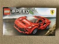 LEGO 76895 Speed Champions Ferrari F8 Tributo Racer Toy with Racing Driver Minifigure, Race Cars Building Sets