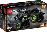 LEGO 42118 Technic Monster Jam Grave Digger Truck Toy to Off-Road Buggy Pull Back 2 in 1 Building Set