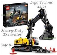 LEGO 42121 Technic Heavy-Duty Excavator Toy, 2 in 1 Model, Construction Vehicle Building Set for Kids 8 + Years Old