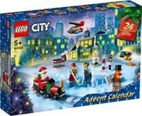 LEGO 60303 City Advent Calendar 2021 Mini Builds Set, Christmas Toys for Kids Age 5 with Play Board & 6 Minifigures