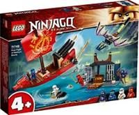 LEGO 71749 NINJAGO Legacy Final Flight of Destiny’s Bounty Ship Set with Dragon Figure, Ninja Toy for Kids 4+ Years Old