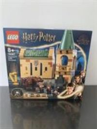 LEGO 76387 Harry Potter Hogwarts: Fluffy Encounter Castle Toy Building Set, with 20th Anniversary Golden Minifigure & 3-Headed Dog Figure