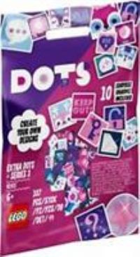 LEGO 41921 DOTS Extra DOTS Series 3 Tile Pack, Jewellery DIY Craft Set with 10 Surprise Charms