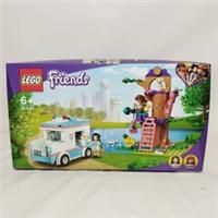 LEGO 41445 Friends Vet Clinic Ambulance Toy Car, Animal Rescue Playset with Olivia and Emma Minidolls