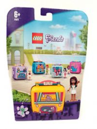 LEGO 41671 Friends Andrea's Swimming Cube Play Set with Mini Doll, Portable Collectible Travel Toy with Poodle Dog Figure
