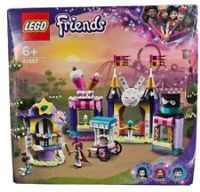 LEGO 41687 Friends Magical Funfair Stalls Fairground Carnival Set, Amusement Park Toy for Kids 6 Years Old with Magic Trick