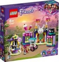 LEGO 41687 Friends Magical Funfair Stalls Fairground Carnival Set, Amusement Park Toy for Kids 6 Years Old with Magic Trick