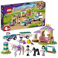 LEGO 41441 Friends Horse Training and Trailer Building Set with Stables and Car, Toy for Kids 4+ Years Old