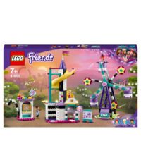 LEGO 41689 Friends Magical Funfair Ferris Wheel and Slide Playset, Amusement Park Toy for Kids with Magic Trick