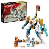 LEGO 71761 NINJAGO Zane’s Power Up Mech EVO Action Figure with Cobra Snake and Zane Minifigure, Collectible Mission Banner Series